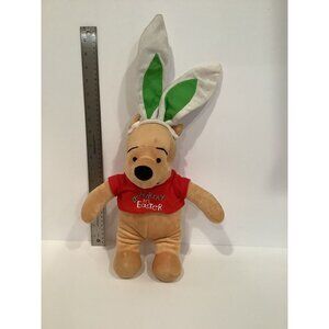 Disney Plush Winnie The Pooh Red Shirt Hurray  It’s Easter Stuffed Animal Toy